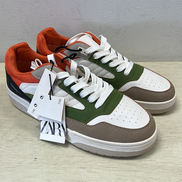 NWT - Zara Men's Multicolor Sneakers, Size 7 - Picture 3 of 12